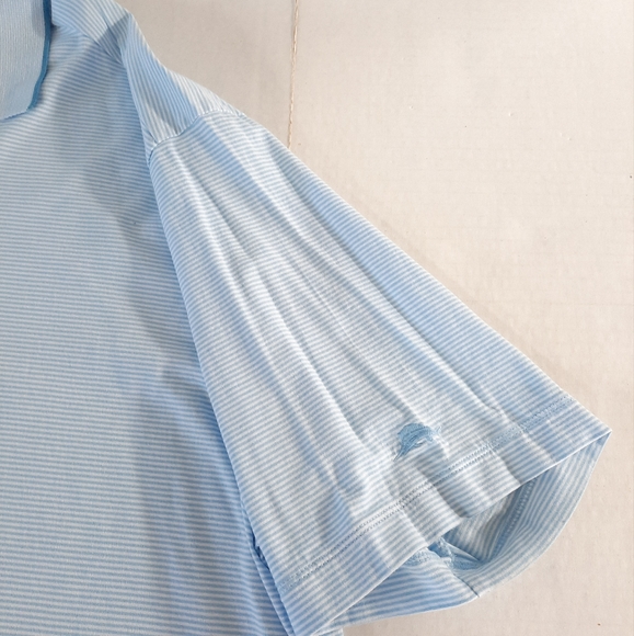 Tommy Bahama Striped Marlin Logo Polo Shirt - Picture 4 of 6